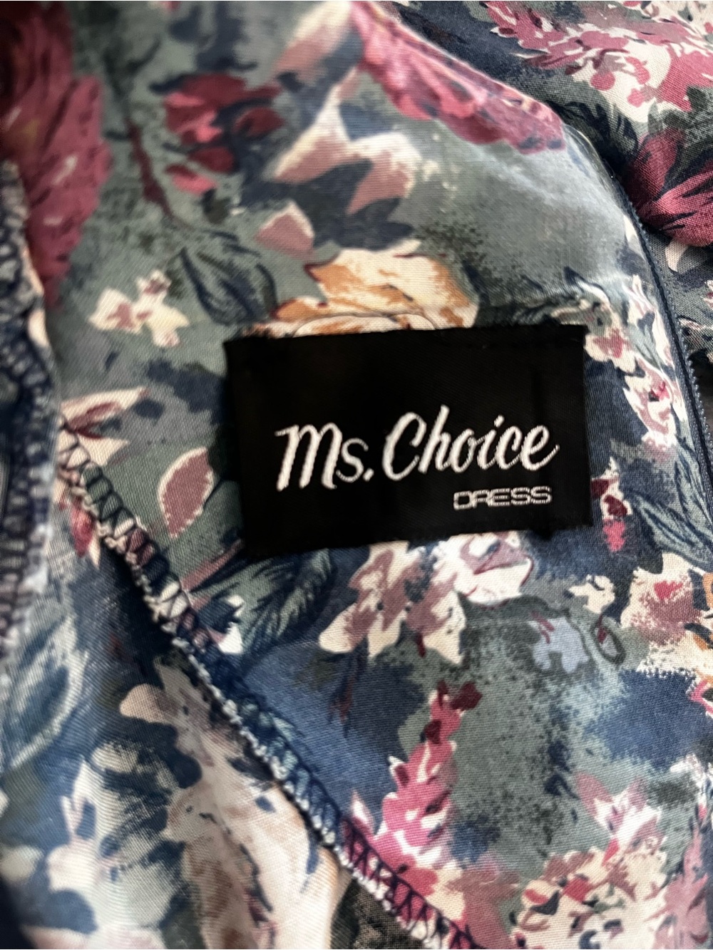 Ms Choice Vintage 1980s Floral Puff Sleeve Melanie Griffith Lace Belt XL - Picture 5 of 9